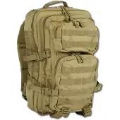 Mil-Tec Sac à dos scolaire, randonnée, US Assault Pack LG 36L, coyote