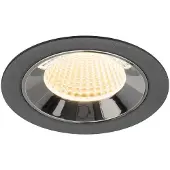 SLV Spot encastré Numinos M noir/chrome 2700K - 40 deg