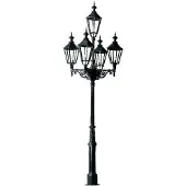 Ks Verlichting Lampe de jardin nostalgique London 5 lumières - noir