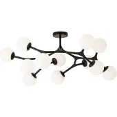 Eglo Suspension plafond Maragall, 12 lumières, noire