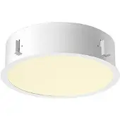 SLV Plafonnier encastré Medo 30 blanc Ø 30cm avec cadre