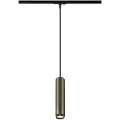 SLV GRIP L, 1 lampe suspendue, GU10, longueur de suspension 200cm, 1x max. 6W, bronze / noir 1008472