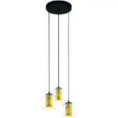 Eglo Lampe de table Bolsano noir avec or