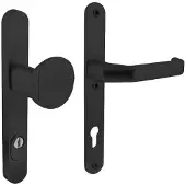 Intersteel Quincaillerie de porte d’entrée étroite Vurano PC 92mm noir