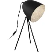 Eglo Lampe de table trépied Mareperla Noir