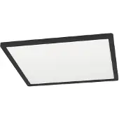 Eglo LED Plafonnier Minerario noir blanc 39 x 39 cm blanc chaud IP54