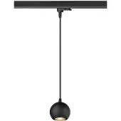 SLV LIGHT EYE 90, 3 luminaire suspendu, GU10, longueur de suspension 150cm, 1x max. 6W, noir mat 1008170