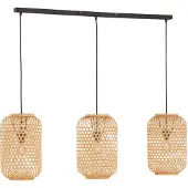 FISCHER&HONSEL GMBH Lampe suspendue en rotin Calla bois clair