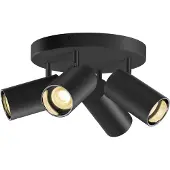 SLV Spot en saillie 4 lumières Asto Tube noir - 4x GU10