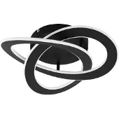 Eglo 99395 ROLIMARE LED Plafonnier 35W 420x400mm noir blanc neutre