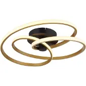 Globo Lighting Plafonnier métal noir mat, LED