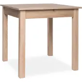 Intertrade Table extensible avec 1 plateau extensible (40 cm chacun), extensible à 120, 160, 180, 200 cm,Reproduction chêne Sonoma, LxHxP : 80x76,5x80 cm ; 2043