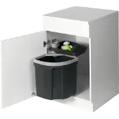 Müllex 4915.40 Système de collecte des déchets 35 litres EURO FLEXX à partir d'une largeur d'armoire de 45 cm
