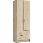Demeyere ArmoireReproduction chêne brossé, 2 portes et 2 tiroirs 61 cm