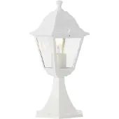Brilliant Borne extérieure NISSIE blanche - Brillante - Métal/verre - IP44 - 1 x E27 60 W