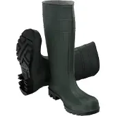 A Forged Tool Bottes de sécurité vertes hautes en caoutchouc taille 40