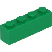 LEGO 100 pièces , pièce c. 3010 en vert