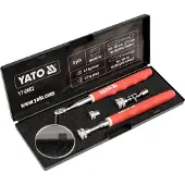 YATO Miroir d'inspection avec support magnétique 170-640, 240-940 mm, 2 pièces