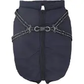 vidaXL Manteau pour chien bleu marine L44 Polaire et polyester