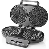 Nedis Gaufrier 1000W DM:2x14cm antiadhésif noir KAWP110FBK