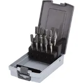 Ks Tools Jeu de fraises sur tige HM, cassette plastique, 10 pces ( 515.3220 )