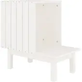 Syfax Maison pour chat Blanc 60x36x60 cm Bois de pin massif