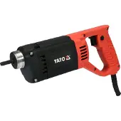 YATO Vibrateur pour béton, 1200 W, avec bouteille de 3 mètres et diamètre de 35 mm