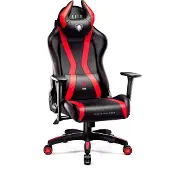 Diablo Chaise de jeu X-HORN 2.0. Normale, noire et rouge