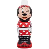 Air val international 2in1 gel douche & shampooing pour enfants - Design Minnie Mouse, 400 ml