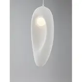 Nova Luce Suspension naturelle Tempus blanc 48cm