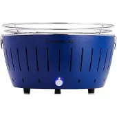 LotusGrill G-TB-435 Barbecue au charbon de bois XL 40,5cm sans fumée bleu profond