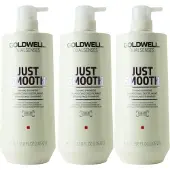 Goldwell DS Just Smooth Shampooing 3 x 1000 ml
