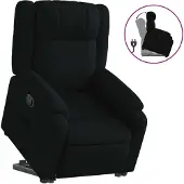 Syfax Fauteuil inclinable noir tissu