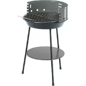 Floraland Barbecue rond au charbon de bois avec support réglable