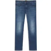 BOSS pour homme. 50556882 Jeans Delaware slim fit blue (34/32), Bleu, Casuel, Coton, Denim