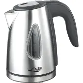 Adler AD 1203 Bouilloire sans fil en acier inoxydable 1L, 1630W argent/gris