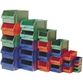 LA-KA-PE LA KA PE Bac à bec taille 3A bleu longueur 290 / 245 x largeur 140 x hauteur 130mm en polystyrène empilable - LK3A