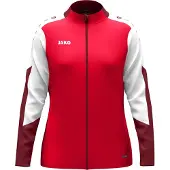 Jako Veste en polyester Dynami pour femmes - 9370D, Couleur:rouge/blanc/rouge foncé, Taille:L (42/44)