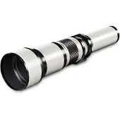 Walimex pro Téléobjectif 650-1300 mm 1:8-16 CSC pour Sony E - Zoom manuel, compatibilité plein format & APS-C, avec sac de rangement et bouchons