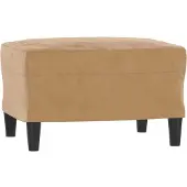 Syfax Repose-pied Marron 60x50x41 cm Velours