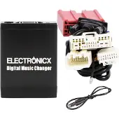 ELECTRONICX Adaptateur USB SD AUX pour Mazda à partir de 2009 ▶ Compatible iPhone iPad iPod - Montage facile, lecture MP3, prise en charge USB SD AUX