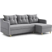 AX Living Ecksofa Balerno 224 cm - Modernes Design in Grau