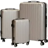 Northix Ensemble de 3 valises rigides à roulettes multidirectionnelles