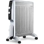 Trebs Chauffage électrique mobile micathermique sur roues 2000W Blanc