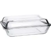 Simax Plat à rôtir et à cuire 'Smart Touch' avec couvercle, verre, rectangulaire, 2,5 litres (1 pièce)