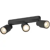 SLV PURI 2.0 Tube, applique murale et plafonnier, long, 3 x max. 6W GU10, noir 1008320