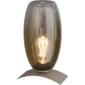 Masterlight Lampe de table Olive Verre de 15 cm d’Ø - sable