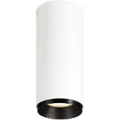 SLV Spot en saillie Numinos S cylindre blanc/noir 3000K - 24 deg