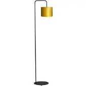 Masterlight Lampe de table Venus 152cm avec abat-jour doré