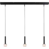 Masterlight Lampe pendante à 3 lampes Fabro LED - Noir